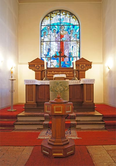 Kirche Hamwarde, Altarraum
