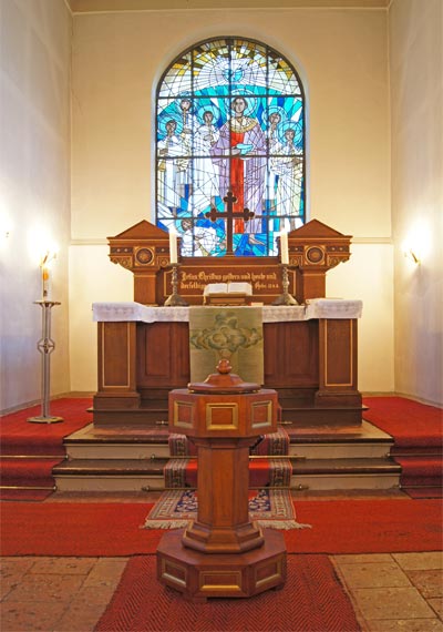 Kirche Hamwarde, Altarraum